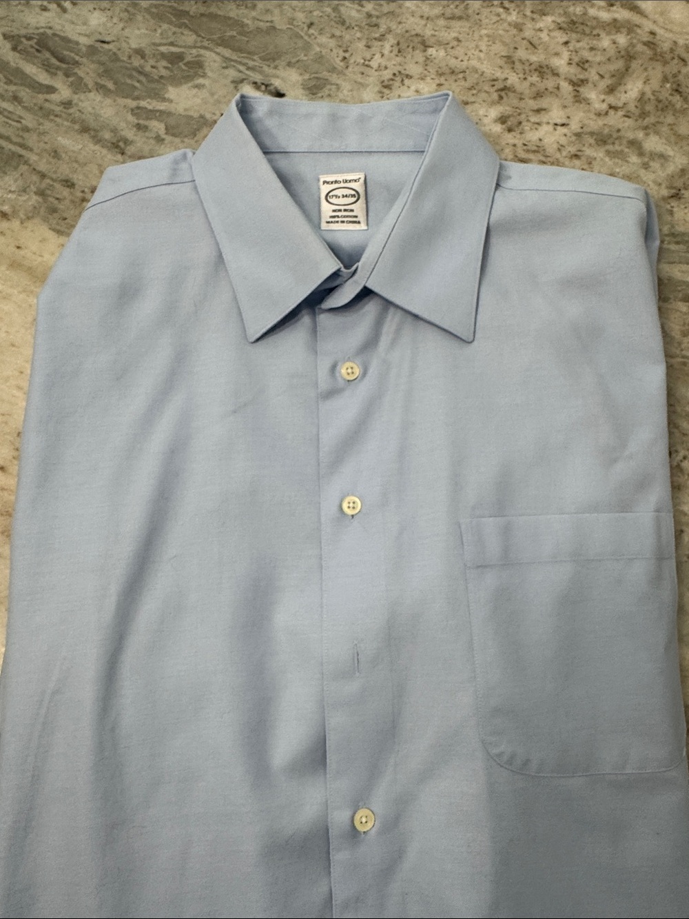 Arrow Light Blue Men's Dress Shirt with Point Collar